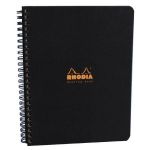 Rhodia 193409C - Meeting Book Classic noir A4+ format 225x297, 80 feuilles 80 g/m² détachables, pré-imprimé