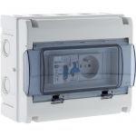 Zenitech Coffret &eacute;lectrique &eacute;tanche IP65 8 modules &eacute;quip&eacute; livr&eacute; avec accessoires