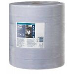 Tork 128407 Papier d'essuyage industriel Universal, compatible avec le système W1 / 3 plis - 340m x 36,9cm - 1 bobine - Bleu