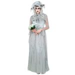 Ruedelafete Widmann Widmann-97313 97313 – Costume de mariée fantôme, Robe, Chapeau, fête à thème, Halloween, Femme, Multicolore, L