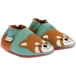 Robeez Chaussons Cuir Gingerbear