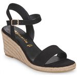 Tamaris Femme 1-28300-42 Sandale cale, Noir, 40 EU