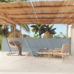 VidaXL Auvent latéral rétractable de patio 117x600 cm Gris