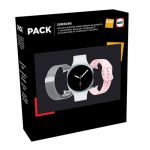 Samsung Pack Galaxy Watch8 40mm argent BT + Bracelet Rose + Bracelet en maille milanaise