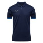 Nike FZ9763-410 Y NK DF ACD25 SS Polo Sweatshirt Unisex Midnight Navy/Royal Blue/White/White Taille XS