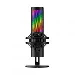 Kingston QuadCast 2 S Microphone USB avec &eacute;clairage RVB, Streaming et podcasting, avec Commandes int&eacute;gr&eacute;es, &eacute;clairage LED, Support Antichoc Amovible, PC, Mac, USB-C &ndash; Noir