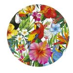 Fiesta guirca FIESTAS | 6 Assiettes Jetables Hawaii (23 cm) - Décoration de Table pour Fêtes de Graduation et Célébrations Hawaïennes - Idéal pour Événements d'Été et Fêtes à Thème - Multicolore