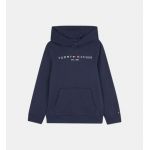 Tommy Hilfiger Hoodie droit signature coton bio Bleu