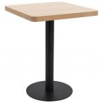 VidaXL Table de Bistro MDF Marron Clair 60x60 cm