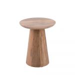 Present time Table d'appoint en bois de manguier D30cm bois clair