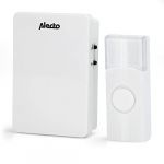 Alecto Sonnette sans Fil - Sonnette sans Fil - Portée 30 m - Signal Acoustique et Optique - Crypté - Blanc
