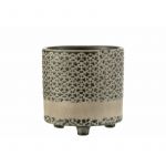 Cac Pot en Céramique "Mosaïque" 17cm Gris Prix