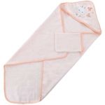 Domiva Coffret sortie de bain brodée + gant Lapinou (75 x 75 cm)