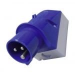 Mennekes Connecteur m&acirc;le mural CEE-CARA 16 A 3 p&ocirc;les 3322 332 230 V bleu 1 pc(s)