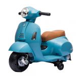 TURBO CHALLENGE - Vespa GTS - Porteur El&egrave;ctrique - 119167 - Scooter - Bleu - Pr&ecirc;t &agrave; Rouler - 25Kg Max - Plastique - Batteries Rechargeables - &Agrave; partir de 18 Mois