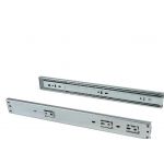 Emuca Paire de coulisses &agrave; billes pour tiroir &agrave; sortie totale 45 mm x L 450 mm avec fermeture amortie - 4301805