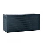 Prosperplast Coffre De Jardin Woodebox 280l 116x43 8x55 Cm 116x43 8x55 Cm One Size Anthracite