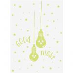 Sticker Kids Phosphorescent "Ampoule" 50x70cm Vert "