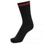 Hummel Elite Indoor Sock Low Pa Chaussettes, Noir/Tomate Cerise, 39 Mixte