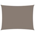 VidaXL Voile de parasol Tissu Oxford rectangulaire 4x6 m Taupe