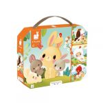 Janod Animaux de la Ferme Puzzles, J03319, Orange