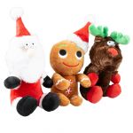 Jouet peluche pour chien câliner trio Duvoplus Xmas