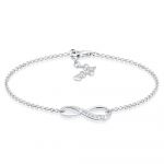 Elli Bracelet pour Dames en 925 Argent Oxyde de Zirconium Infinity - 18cm