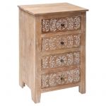 Atmosphera Chiffonnier Shirel 4 Tiroirs en bois de Manguier
