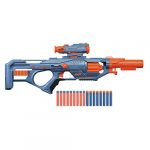 Hasbro Elite 2.0 - Blaster Eaglepoint RD-8, barillet 8 fléchettes, viseur et canon amovibles, 16 fléchettes