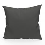 Soleil d'Ocre Housse de coussin Alix - 60x60 cm - Gris anthracite