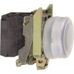 Schneider Electric Bouton-poussoir à rappel rond, collerette plastique noir, chrome XB4BP21 1 pc(s)