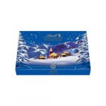 Lindt Coffret gourmand Assortiment chocolats Lindor 469g - Boîte cadeau Paysage de Noël