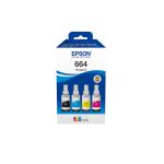 Epson EcoTank 664 - pack de 4 - noir, jaune, cyan, magenta - original - r&eacute;servoir d'encre