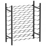 VidaXL Casier &agrave; bouteilles pour 48 bouteilles Noir M&eacute;tal