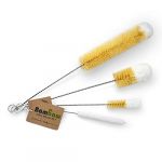 Bambaw Set de Goupillons pour Bouteille | 4 Brosses Bouteille | Brosses Nettoyage | Goupillons Gourde | &Eacute;couvillons Bouteille | Brosse pour Paille |Brosses Verre &ndash; Embout Doux en Coton | 4 Tailles