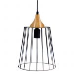 Atmosphera Lampe Suspension Métal 25cm Noir