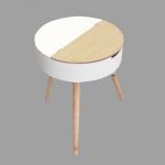 Table coffre Ilyana Blanc