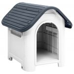 VidaXL Niche pour chien Gris 59x75x66 cm Polypropylène