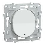Schneider Electric Ovalis - interrupteur va et vient - 10ax - lumineux ou t&eacute;moin - blanc