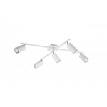 Trio Leuchten Plafonnier Marley 612400501 - En métal blanc mat - 5 ampoules - Sans 1 ampoule GU10