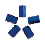 Carpoint Capuchons De Valve Piston 5pcs Bleu