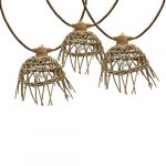 Lumisky Guirlande solaire Corde poly rotin Beige 6m