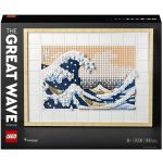 Lego ART 31208 Hokusai – La Grande Vague, Décoration Murale Japonaise, Loisir Créatif, Adultes