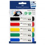 Faber-Castell Marqueur textile couleurs assorties b?sicos blister -5u-
