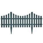 VidaXL Bordures de pelouse 17 pcs 10 m Vert