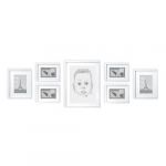 Classic by Casa Chic - Cadres Blancs, Bois Dense, Blanc, Set of 7