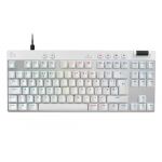 Logitech G PRO X TKL RAPID, clavier gaming filaire sans pave numerique avec touches analogiques magnetiques, RVB - Blanc