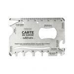 Carte De Survie "multifonctions" 8cm Argent Prix