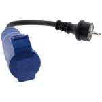 Zenitech Adaptateur femelle CEE17 en mâle 16A 2P+T
