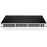 D-link DGS-1210-48 - Smart switch 44 ports Gigabit 10/100/1000 Mbps + 4 ports Combo Gigabit/SFP